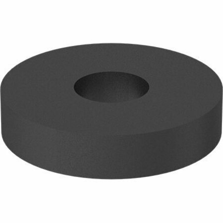 BSC PREFERRED Chemical-Resistant Santoprene Sealing Washer No 10.170 ID.500 OD.081-.105 Thick Black, 50PK 94733A748